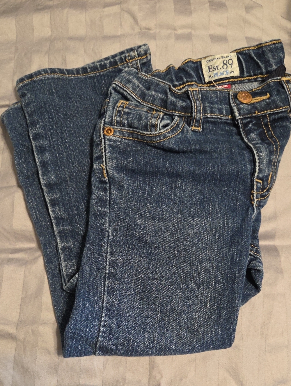The Children's Place Girls' Skinny Dark Blue Jeans